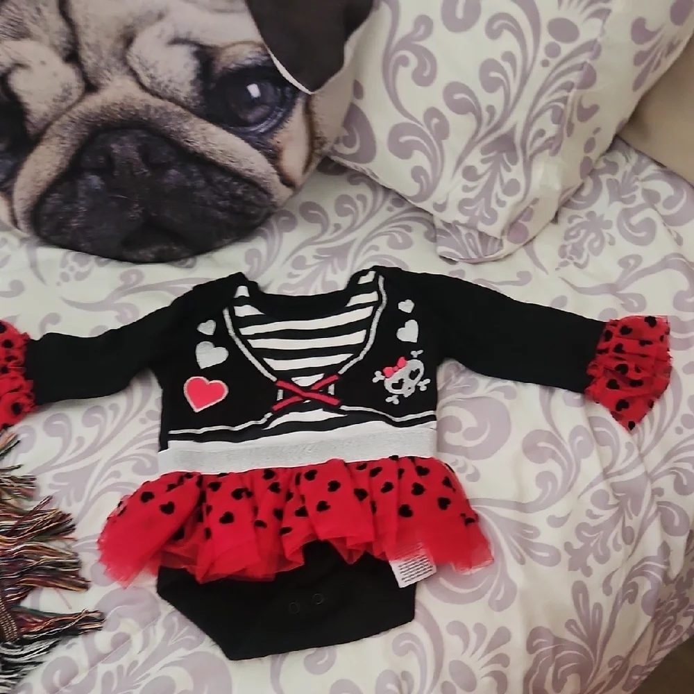 Celebrate HALLOWEEN costume Black Pirate Suit 0-3 Mo NWOT